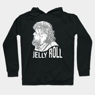 Jelly Roll // White retro Hoodie